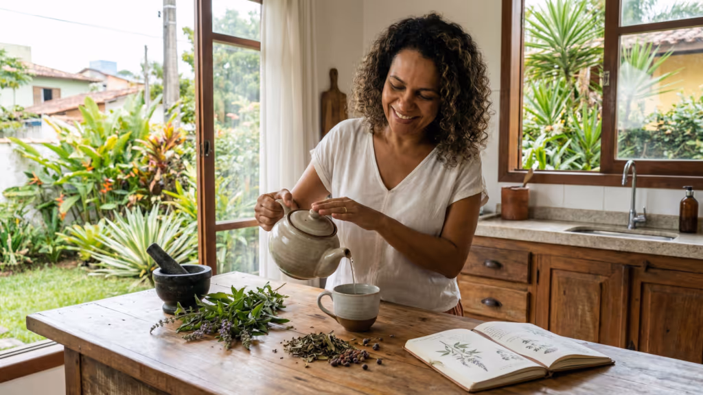 O chá de Vitex que pode ajudar no equilíbrio hormonal feminino e quando ele não é uma boa ideia