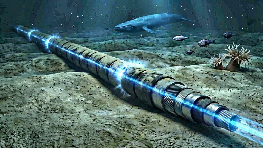 Ciência revela que os cabos que levam a internet ao mundo podem servir de ‘microfone’ no fundo do mar e detectar terremotos, tsunamis e até peixes