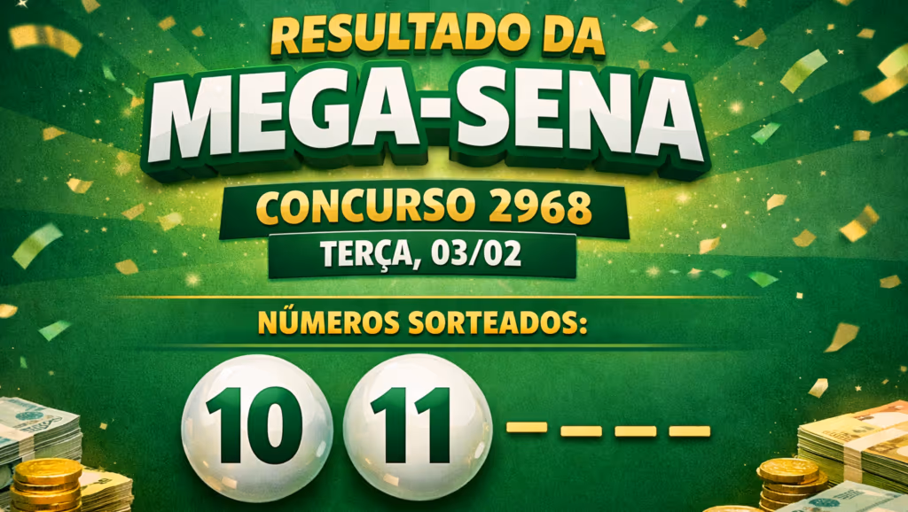 Comunicado para quem apostou na Mega-Sena na terça-feira, 03/02