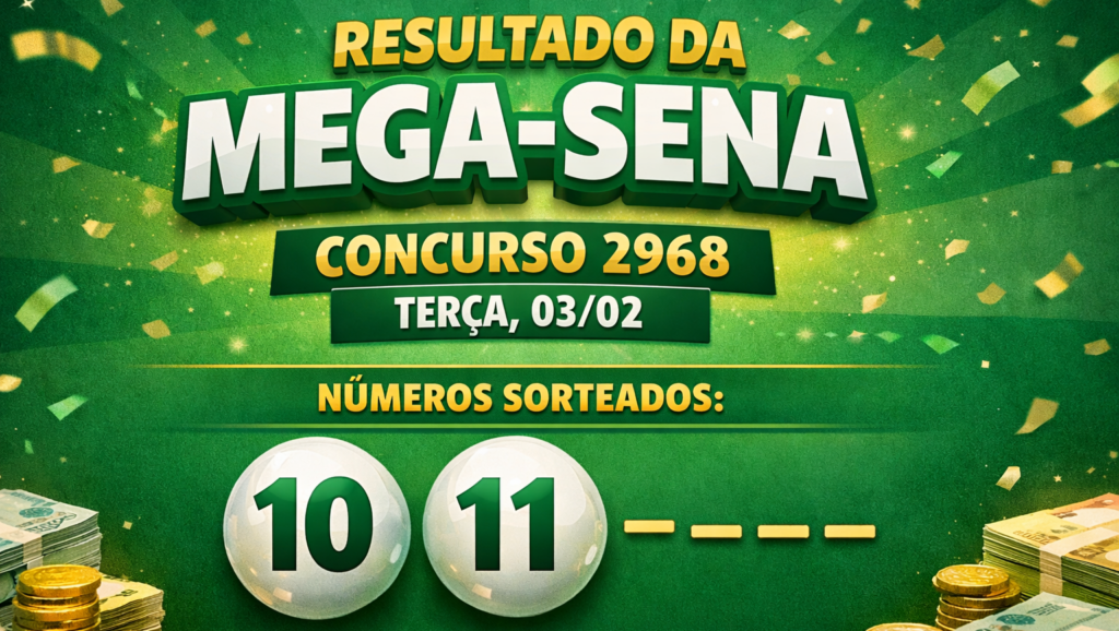 Comunicado para quem apostou na Mega-Sena na terça-feira, 03/02