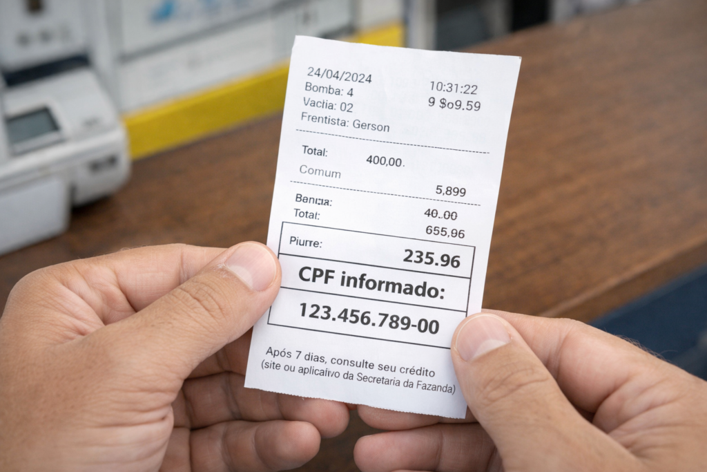 Comunicado para todos que informam o CPF ao abastecer em postos de combustível em 2026