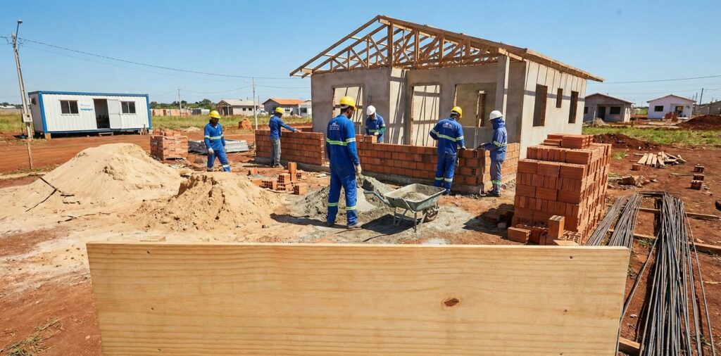 Construção de uma casa de 80 metros quadrados