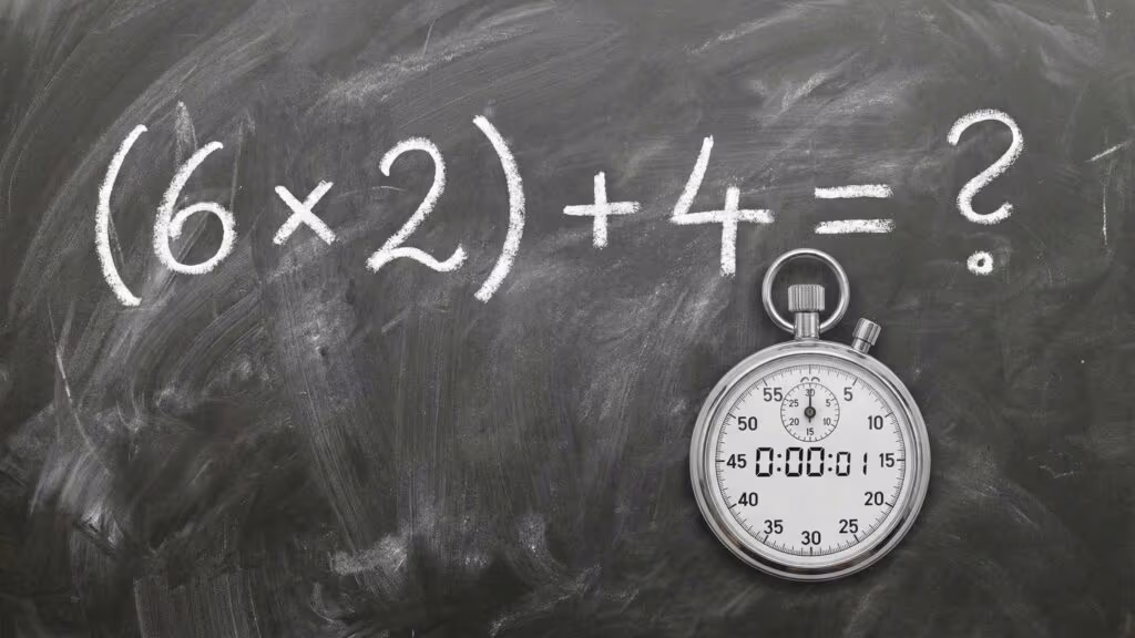 Você consegue resolver (6 × 2) + 4 em menos de 15 segundos? Teste seu tempo!