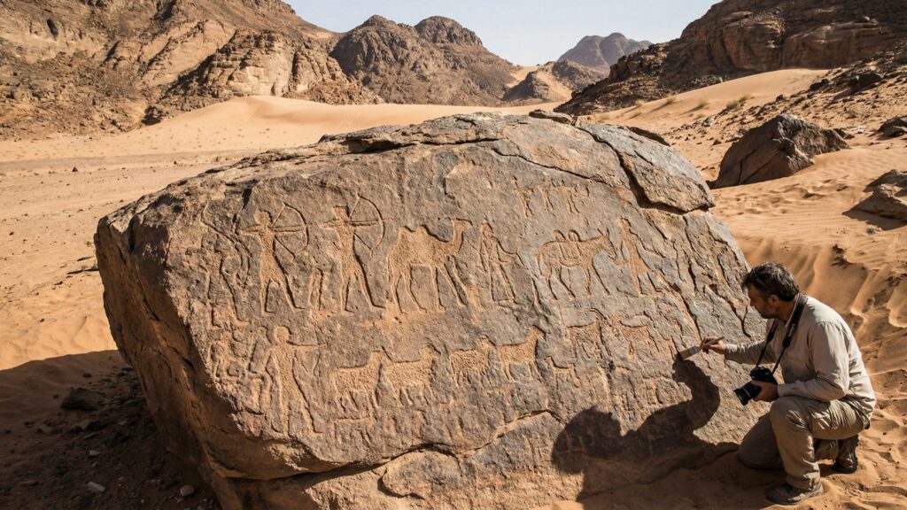 Descoberta no Deserto do Sinai, no Egito, revela que arqueiros, mercadores e pastores medievais pré-históricos passaram por lá há mais de 10.000 anos