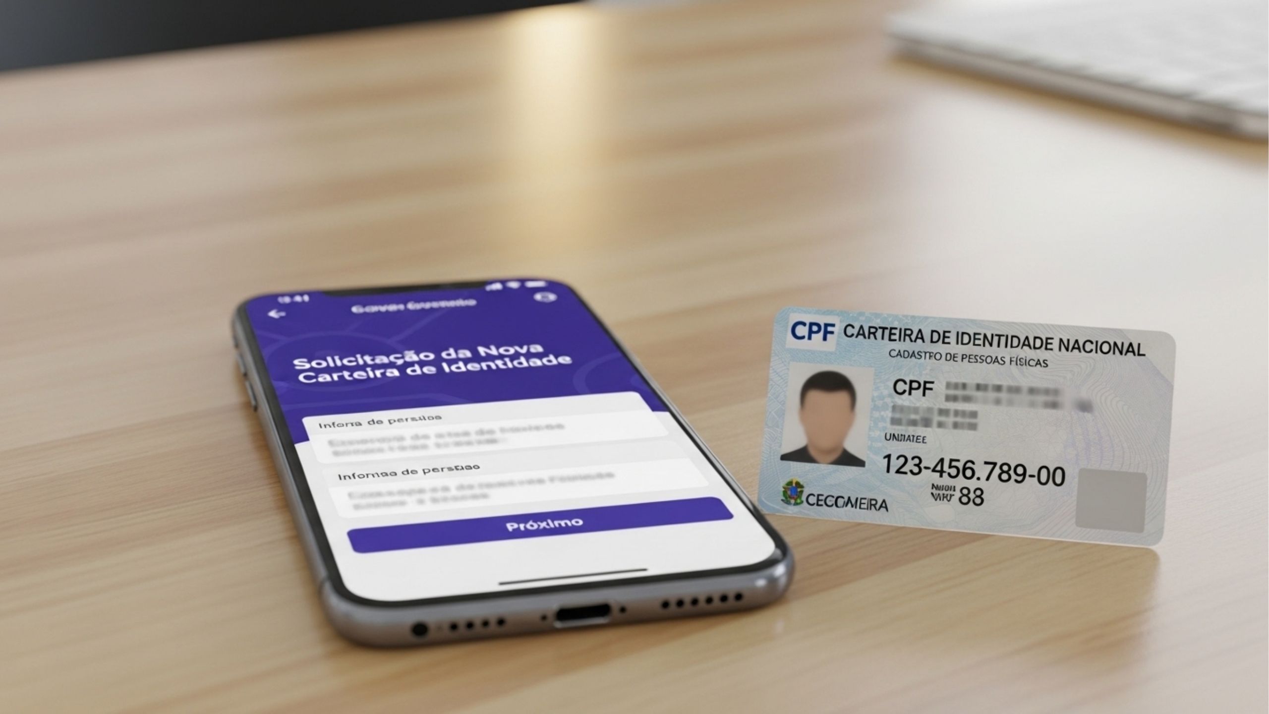 Basta fazer isso para emitir a nova Carteira de Identidade pelo aplicativo sem sair de casa