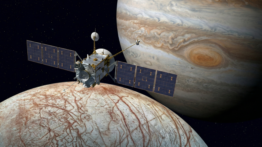 Missão Europa Clipper pode aproximar a ciência da resposta sobre vida em uma lua congelada de Júpiter