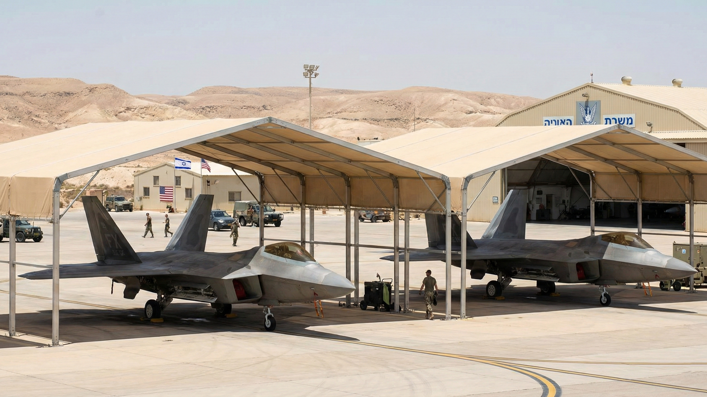 F-22 Raptor em Israel vira assunto porque esse caça foi feito para dominar o céu antes do conflito