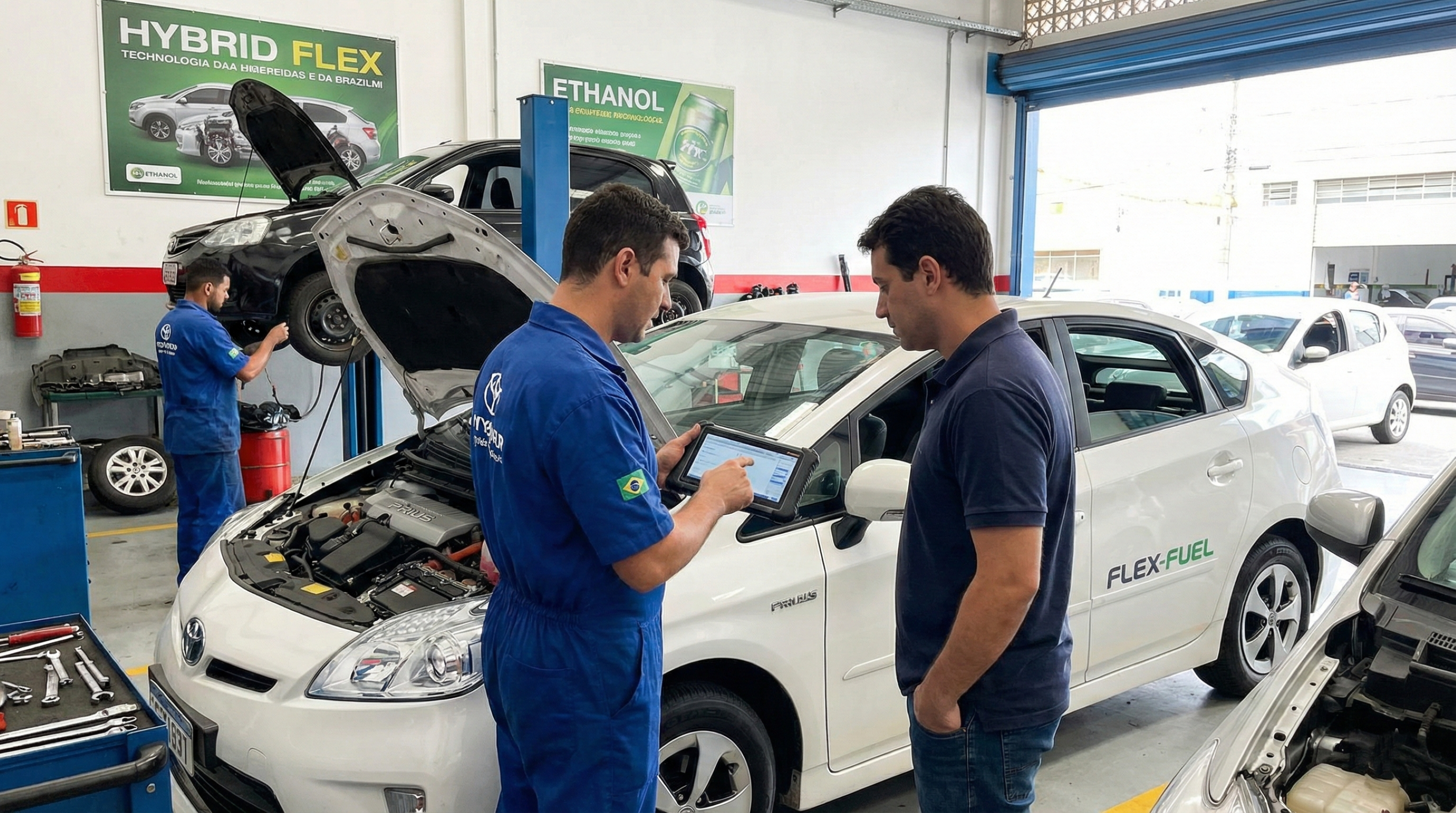 Motor híbrido flex pode ser a solução mais inteligente para o Brasil na transição para a eletrificação