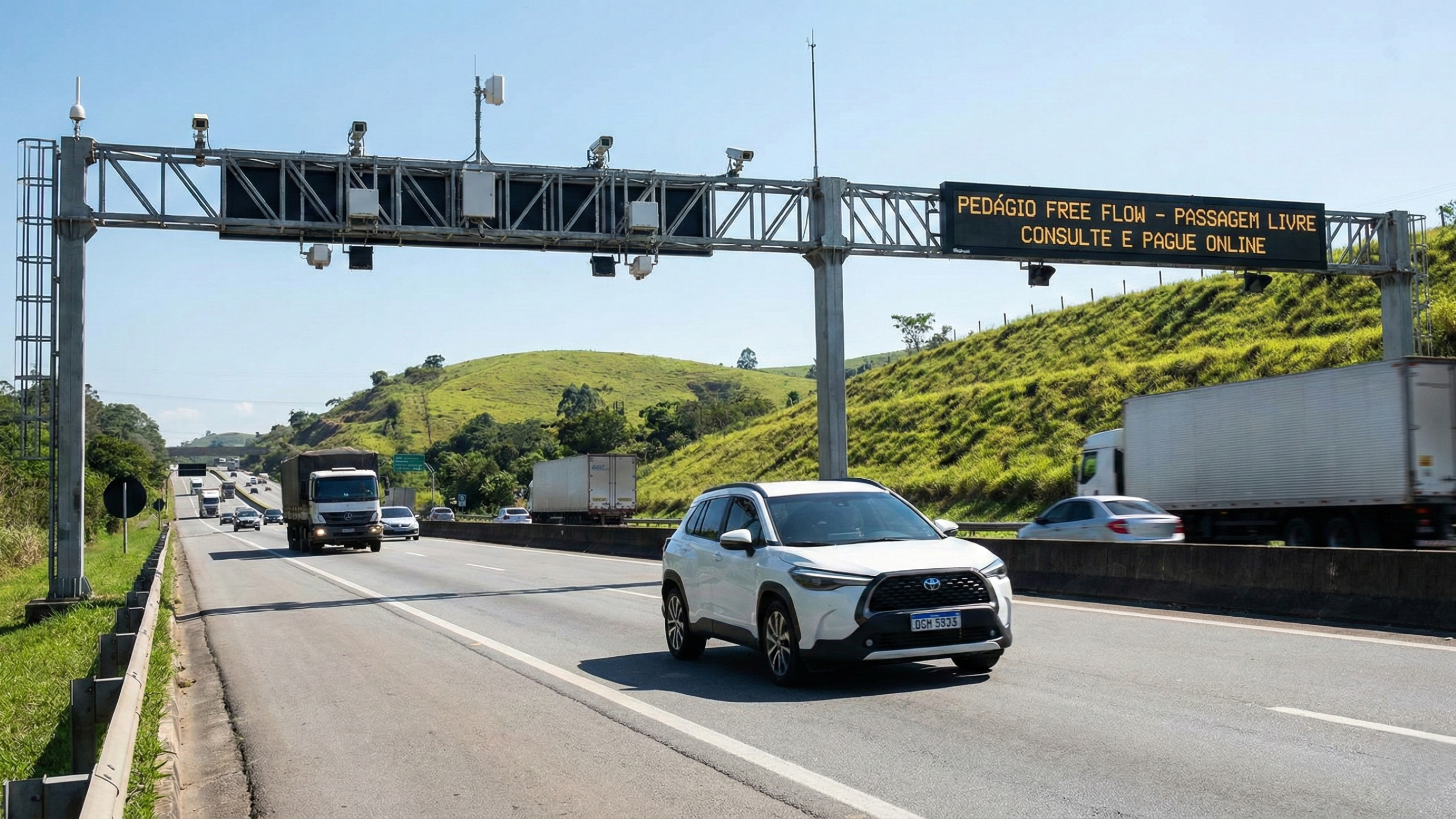 Passou no pedágio e não pagou? Entenda o free flow e o passo a passo para não tomar multa sem perceber
