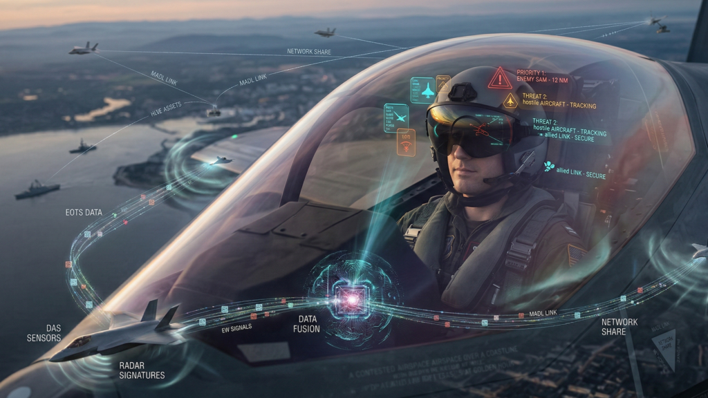 O F-35 funciona como um sistema completo voador, podendo cumprir vários tipos de funções sem problemas