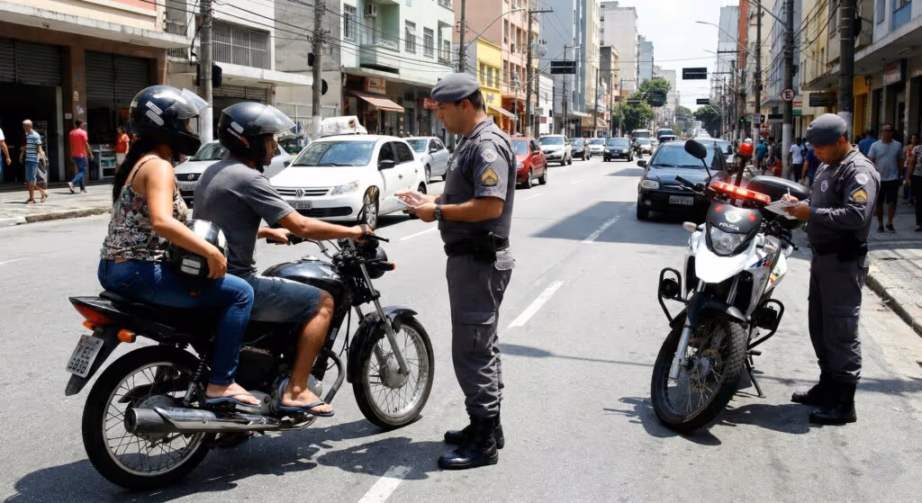 Motociclistas que andam desse jeito certamente não conhecem o art. 244 do CTB