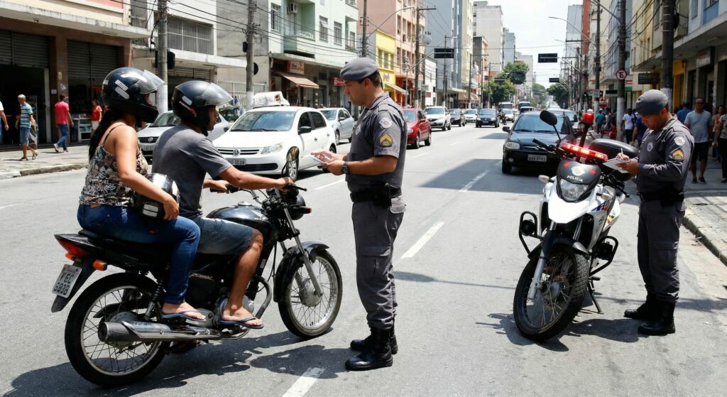 Motociclistas que andam desse jeito certamente não conhecem o art. 244 do CTB