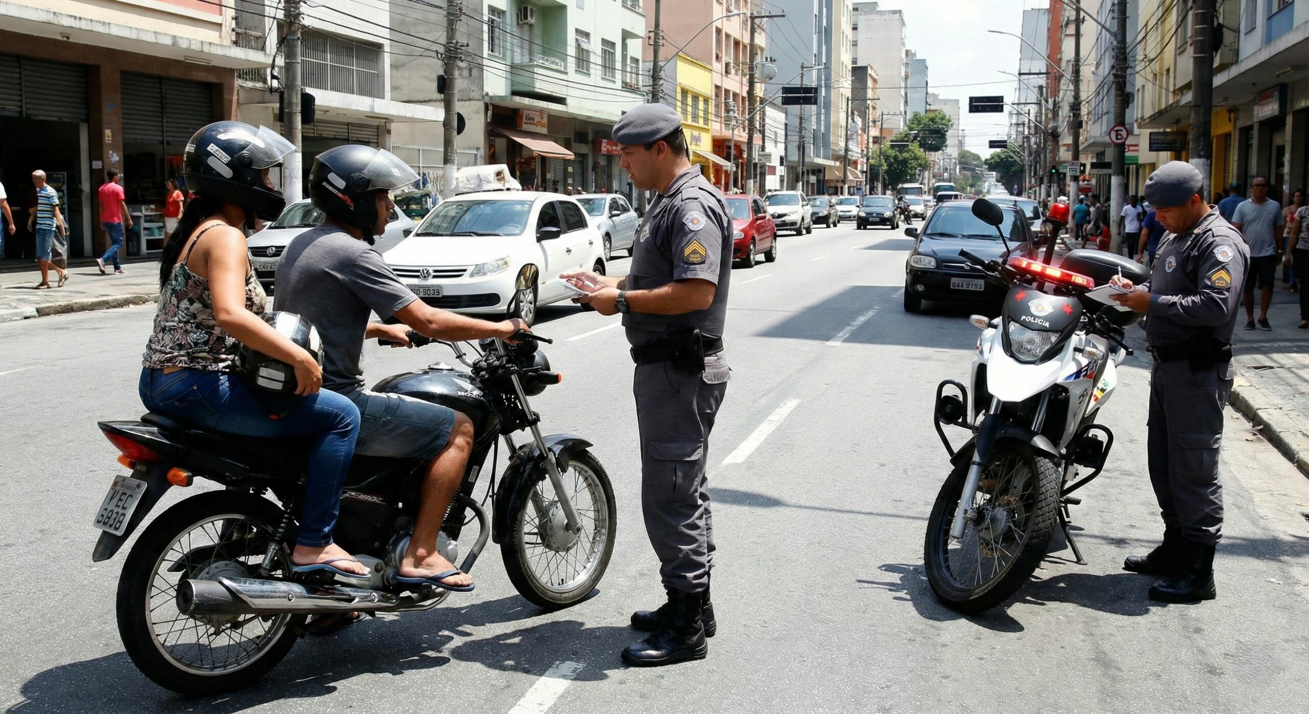 Motociclistas que andam desse jeito certamente não conhecem o art. 244 do CTB