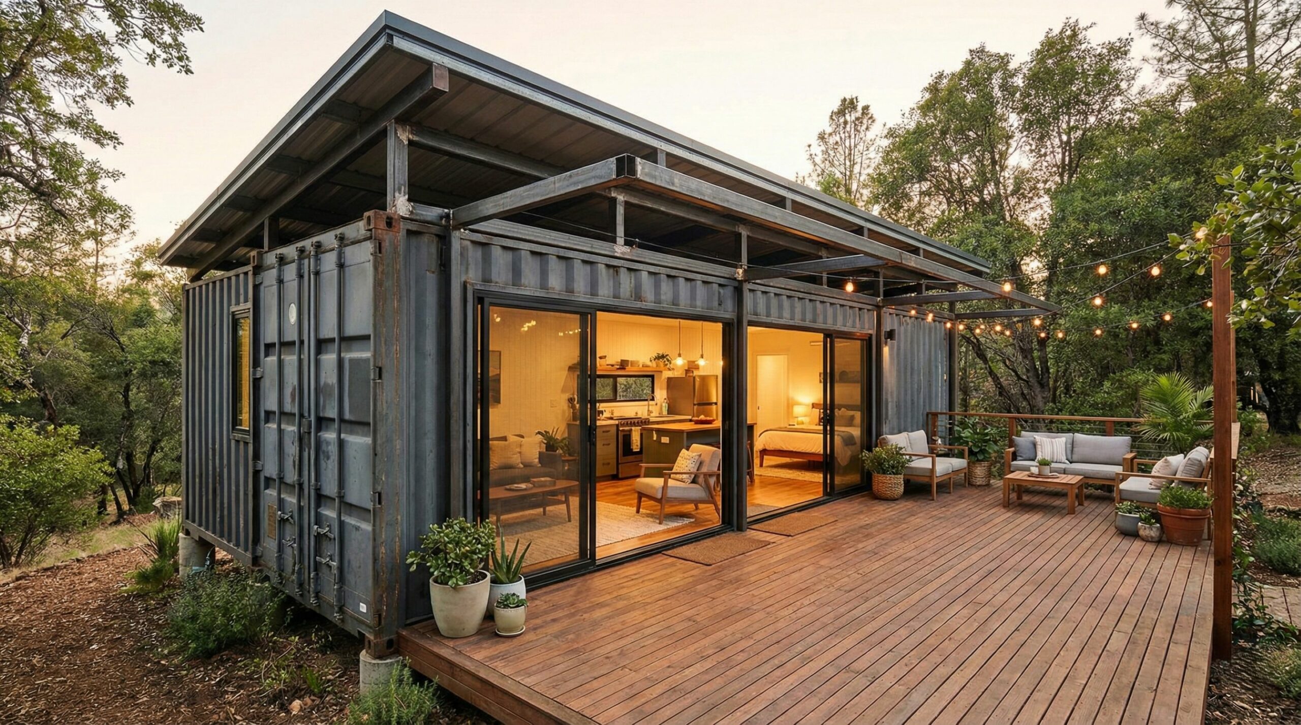 A casa container com terraço que une isolamento térmico, ventilação cruzada e visual moderno