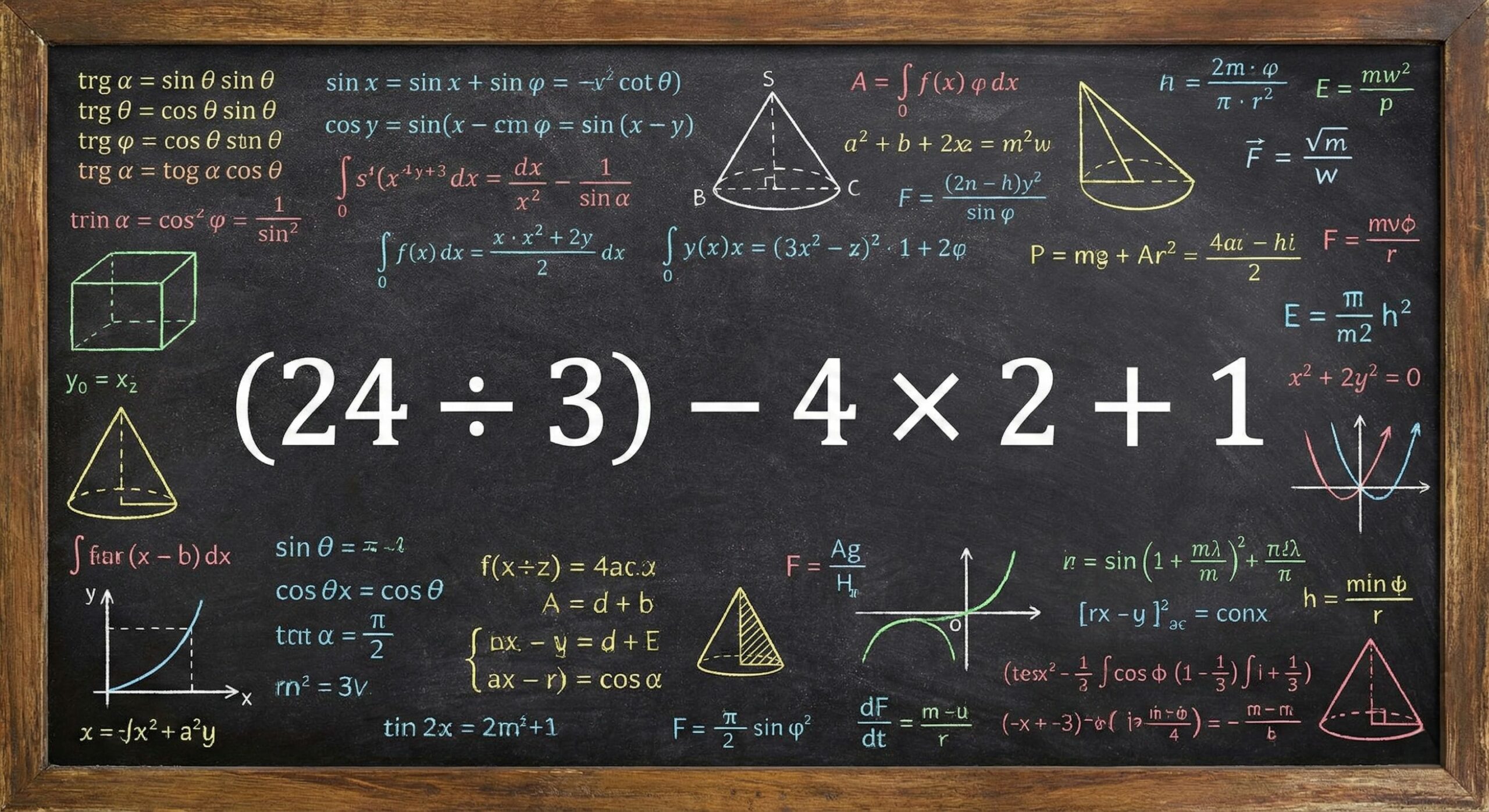 Você consegue resolver (24 ÷ 3) – 4 × 2 + 1 em menos de 23 segundos?