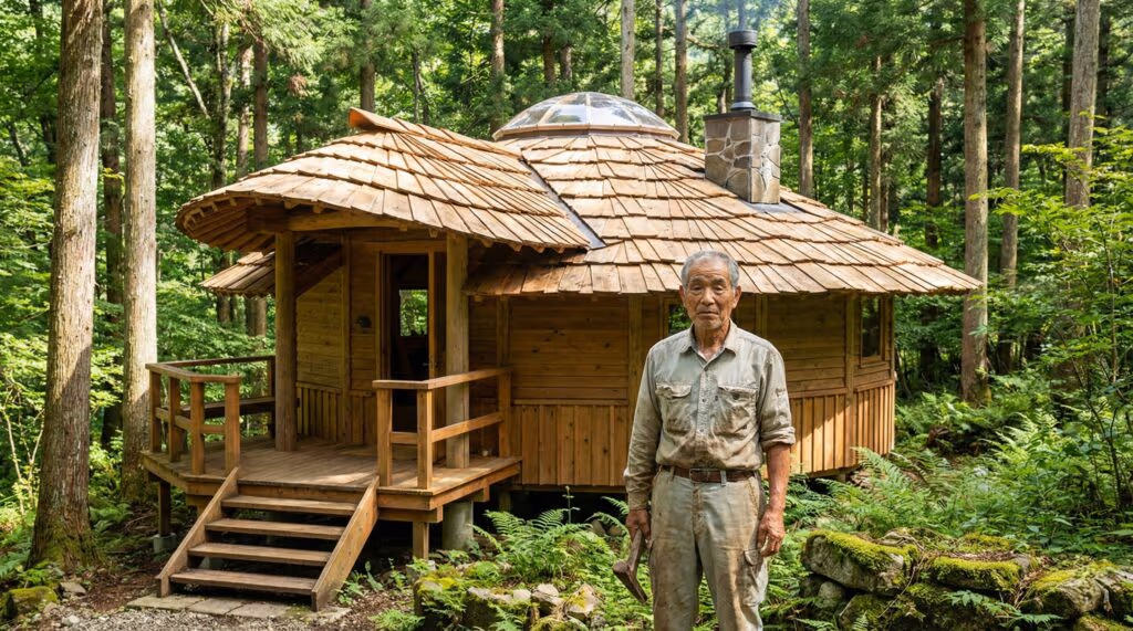 Idoso constrói casa dos sonhos na selva e vive longe de vizinhos inconvenientes