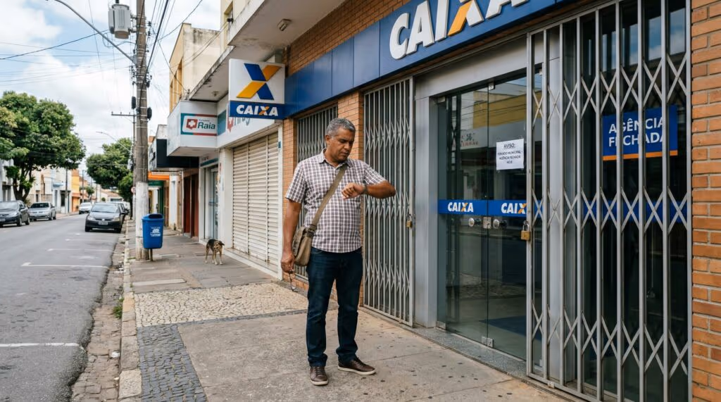 Bancos fecham dia 18, 4ª feira