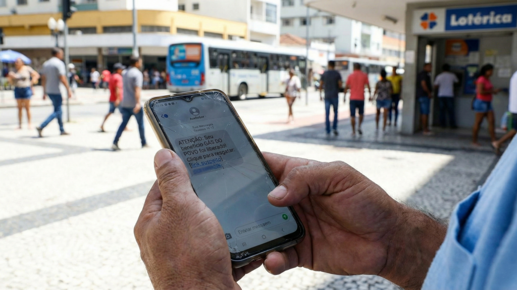 Proteja seus dados e fuja de golpes. Use apenas os canais oficiais da CAIXA para consultas e nunca clique em links suspeitos recebidos por mensagem