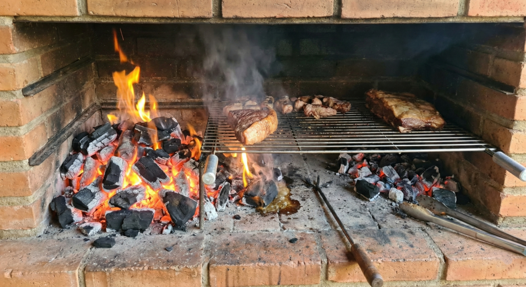 Posicionar a brasa te dá mais controle na temperatura