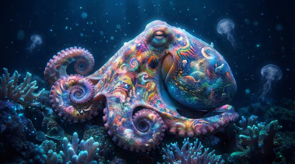 Polvo adormecido muda de cor enquanto sonha e surpreende a internet