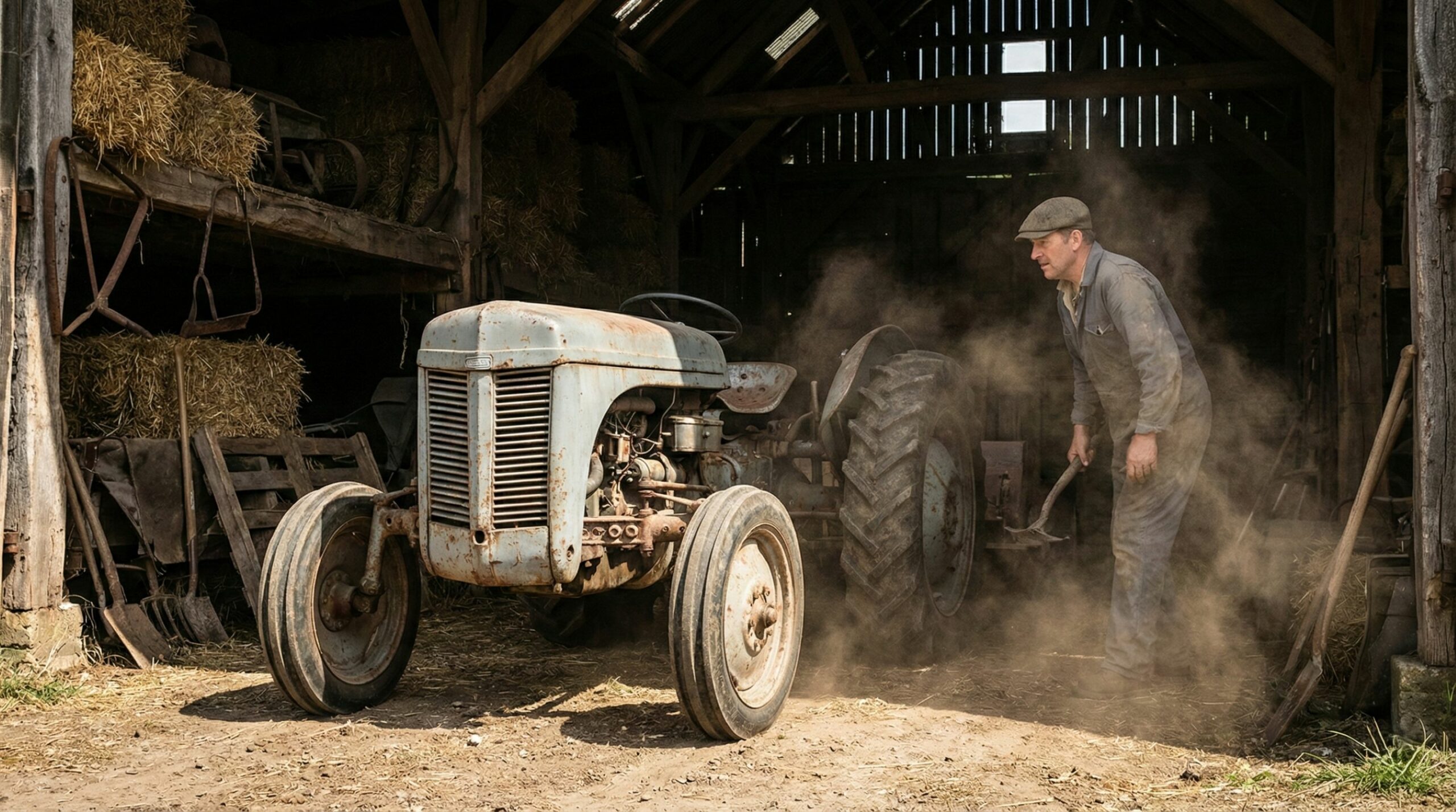 Homem restaura trator lendário de 80 anos e ainda encara trabalho pesado com ele