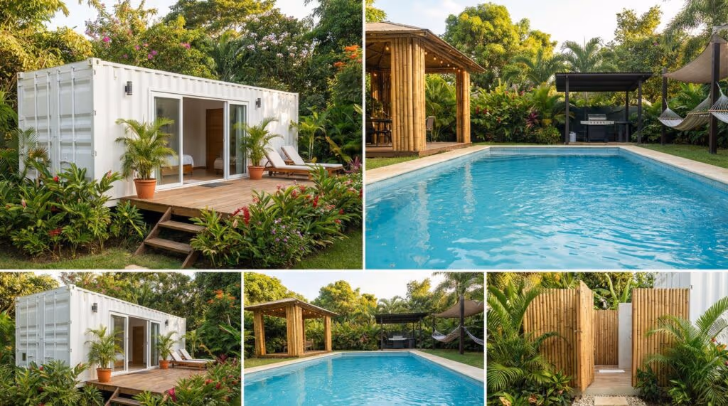 Contêiner de 20 m² vira duas mini casas completas e atrai milhares de hóspedes