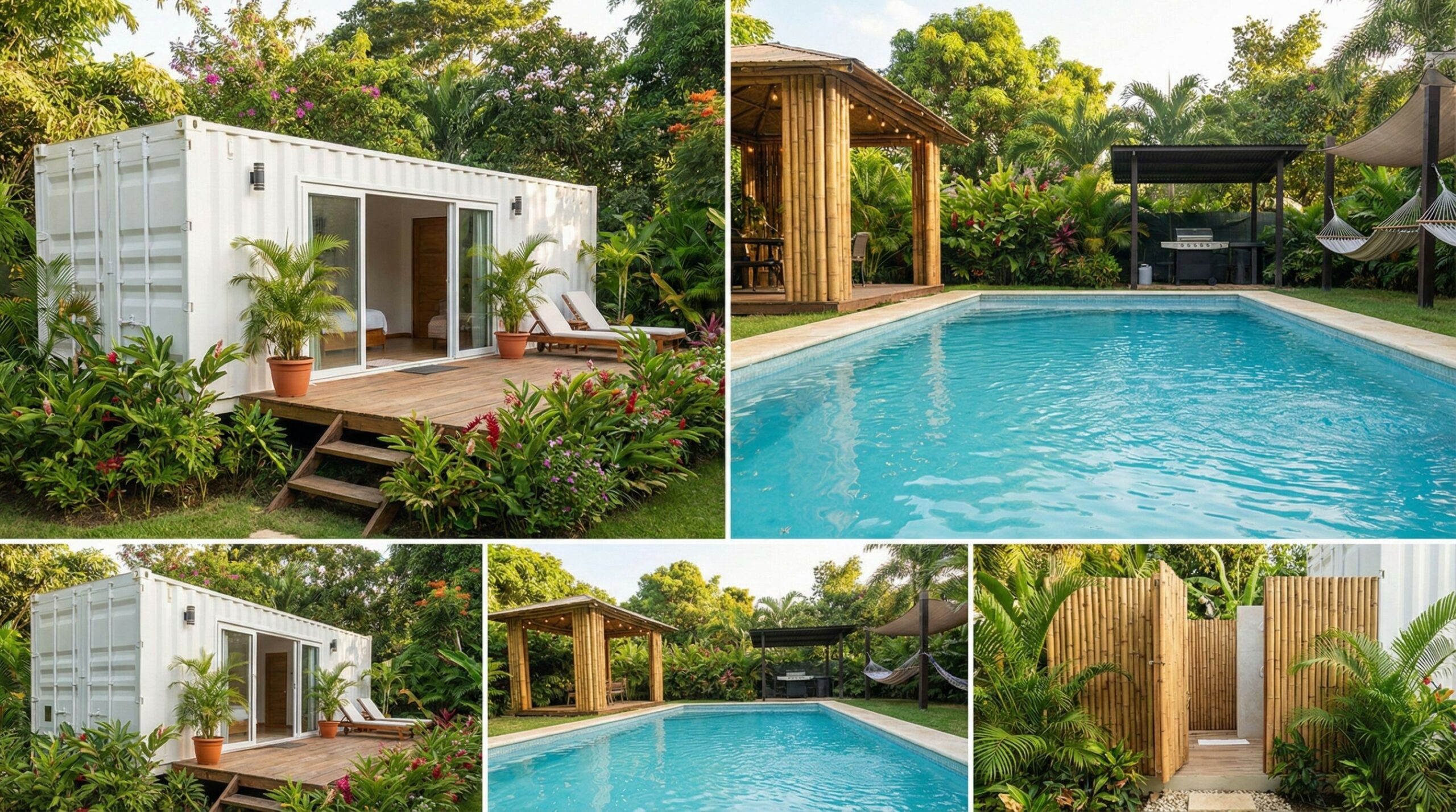 Contêiner de 20 m² vira duas mini casas completas e atrai milhares de hóspedes