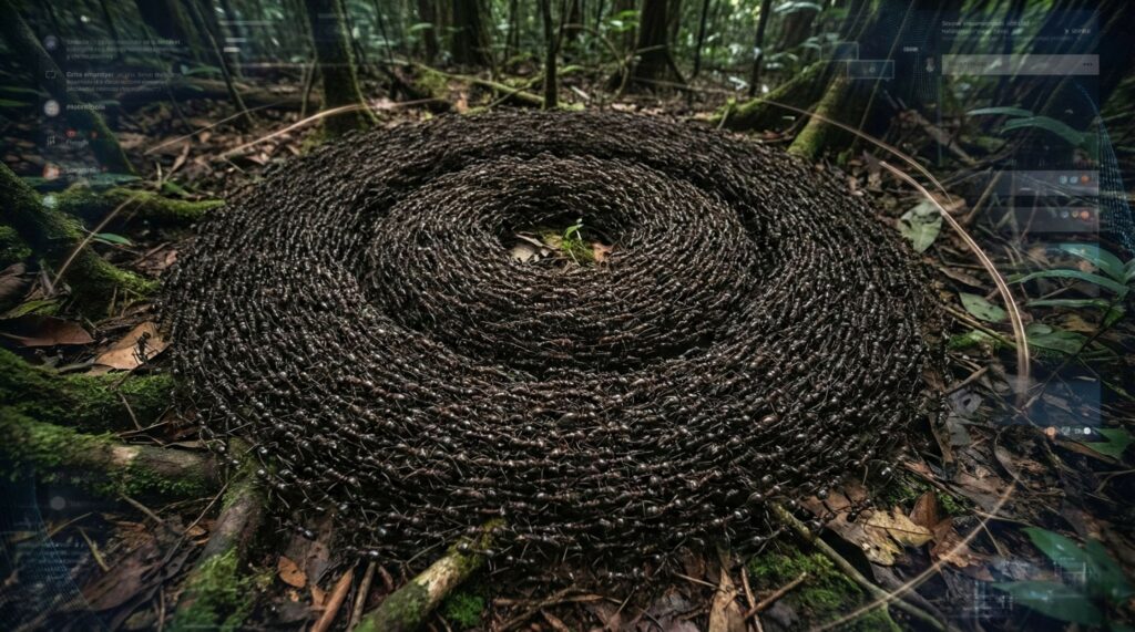 Moinho de formigas revela como erro coletivo pode prender milhares em um círculo sem saída