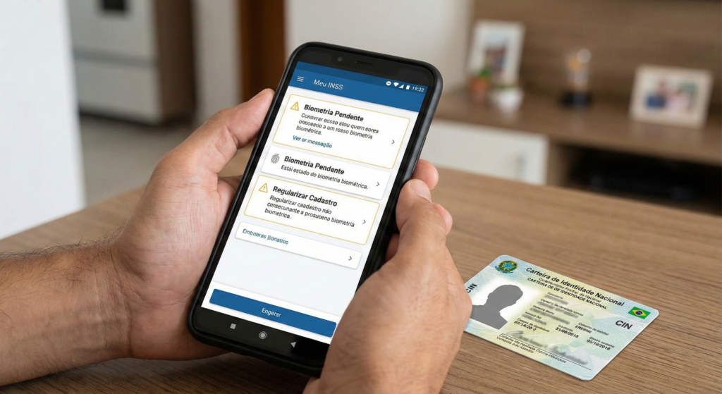 Pendência fica aparente no app Meu INSS