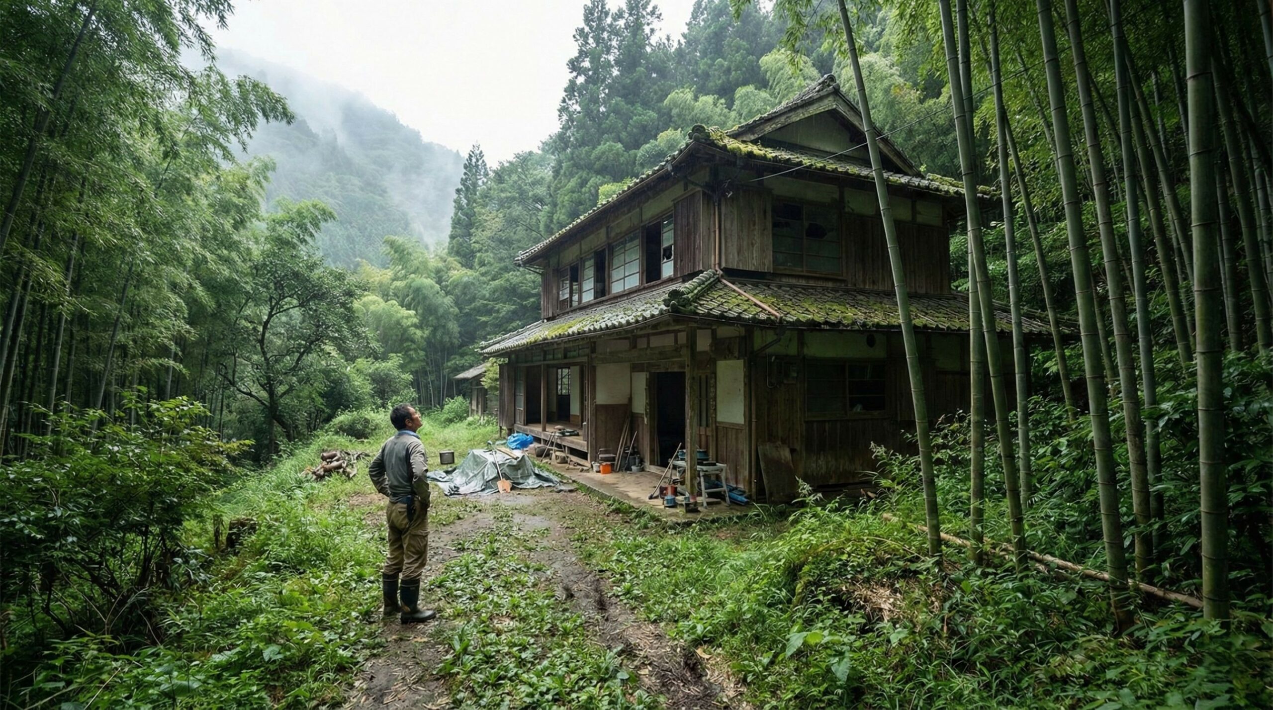 A casa abandonada no mato que parecia condenada e hoje é um refúgio seguro nas montanhas