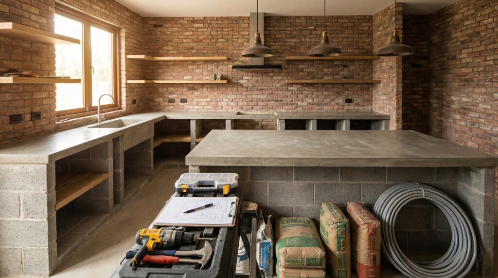 Adeus quebra-quebra: como planejar cozinha em alvenaria evita dor de cabeça