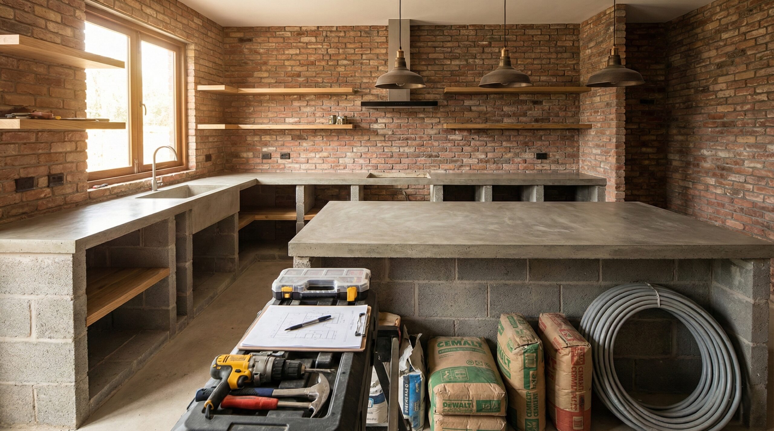 Adeus quebra-quebra: como planejar cozinha em alvenaria evita dor de cabeça