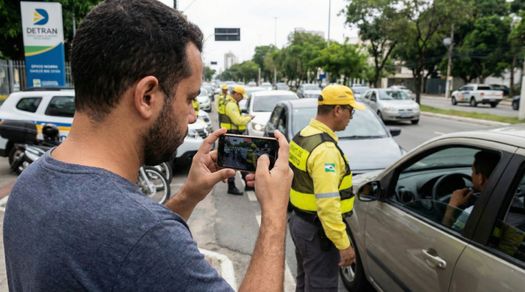 O que diz a lei sobre filmar um agente de trânsito durante a blitz?