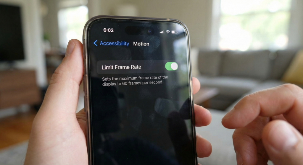Maior taxa de atualização mostra maior quantidade de imagens por segundo na tela, resultando em maior consumo de bateria
