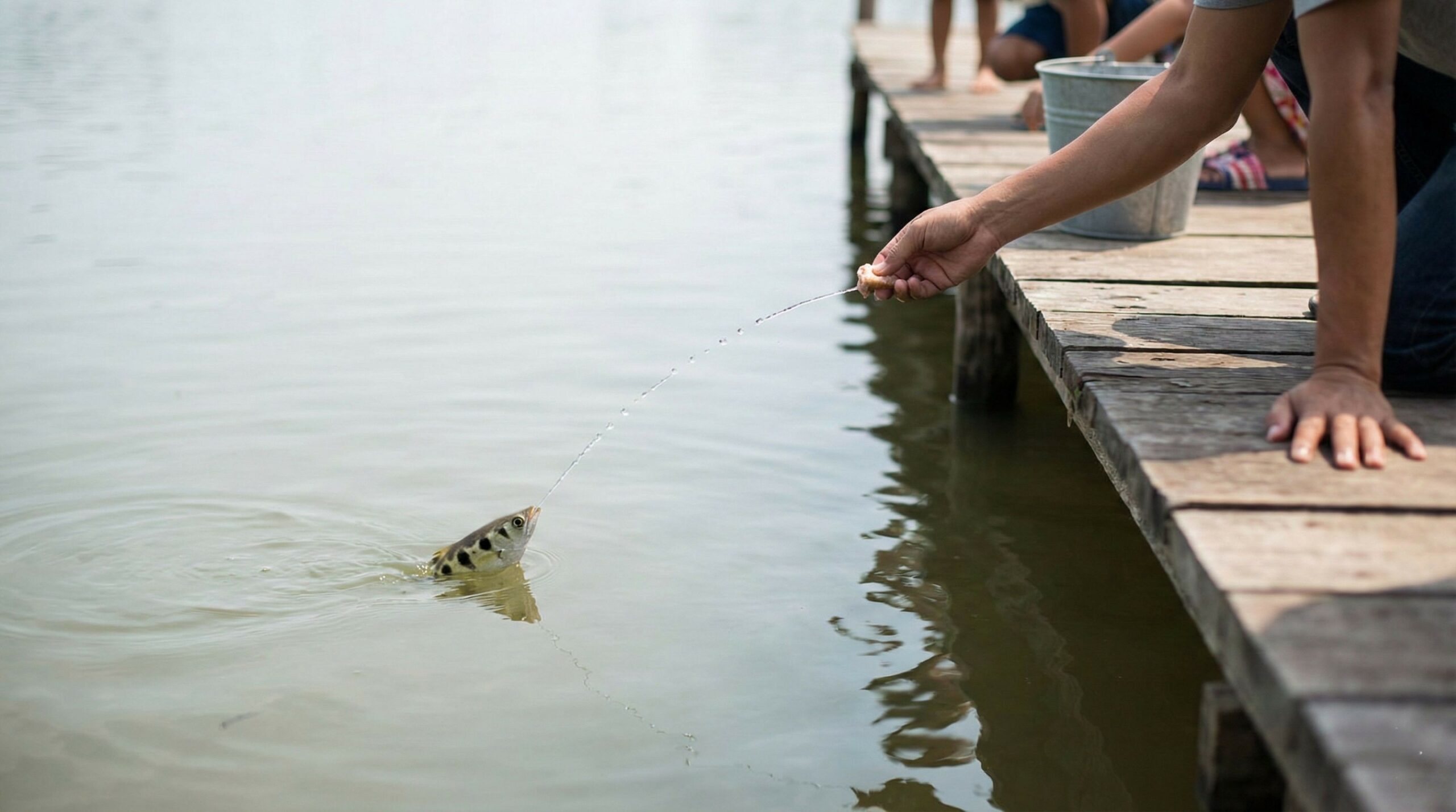 Esse peixe consegue identificar rostos humanos e dispara jatos de água em quem passa perto