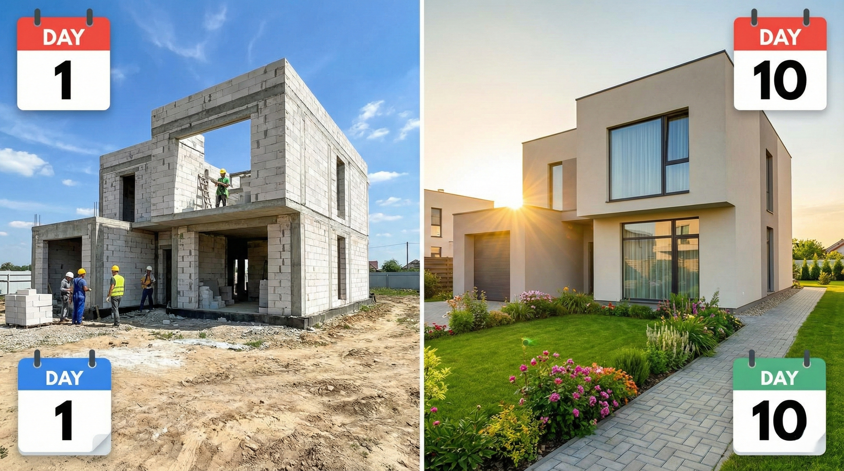 Casa que fica pronta em 10 dias une construção econômica e acabamento com padrão elevado