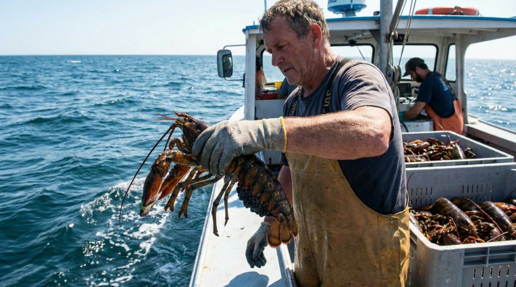 Por que pescadores estão devolvendo lagostas ao mar e marcando-as com um ”V”