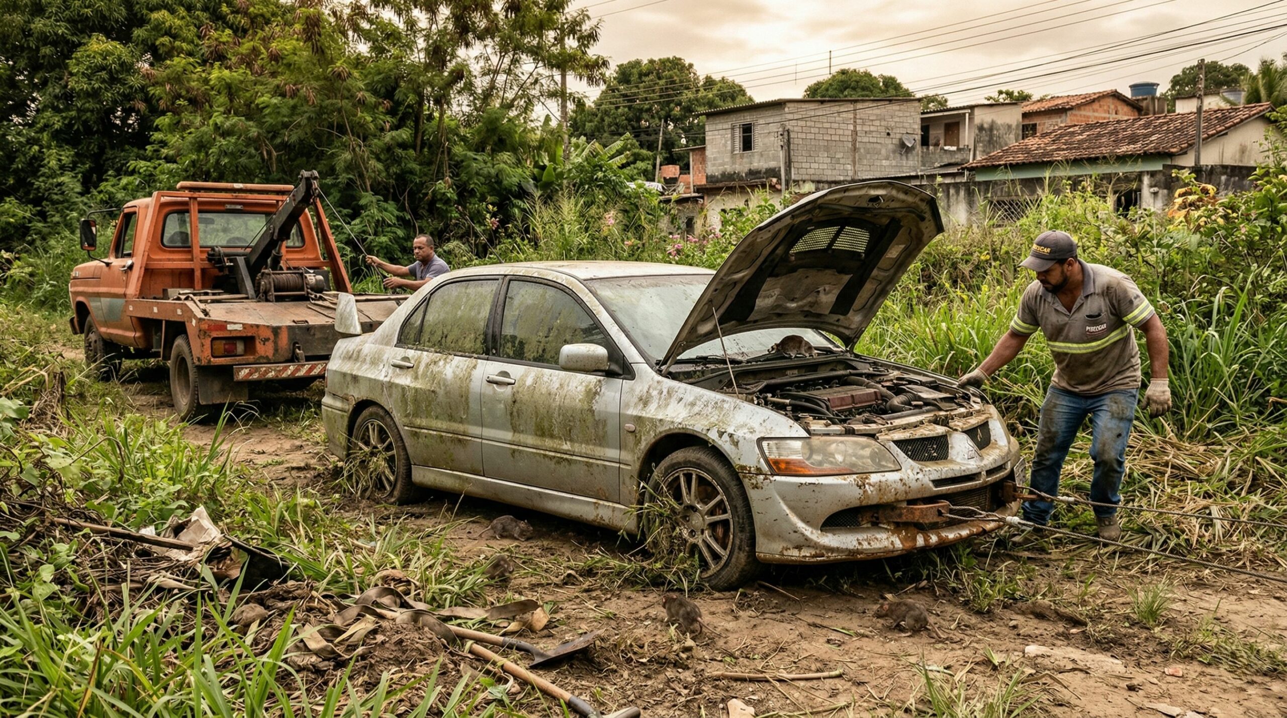 Mitsubishi Lancer abandonado por 8 anos volta à vida em 3 dias com apenas R$ 800 de orçamento