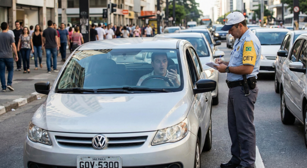 Até mesmo segurar o celular pode ser um ato punido pela lei