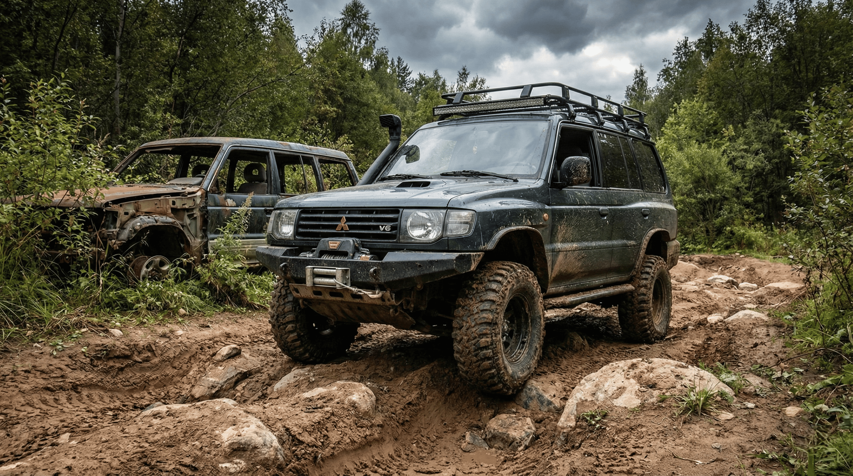 Mitsubishi Pajero V6 abandonado vira 4×4 de respeito após restauração completa
