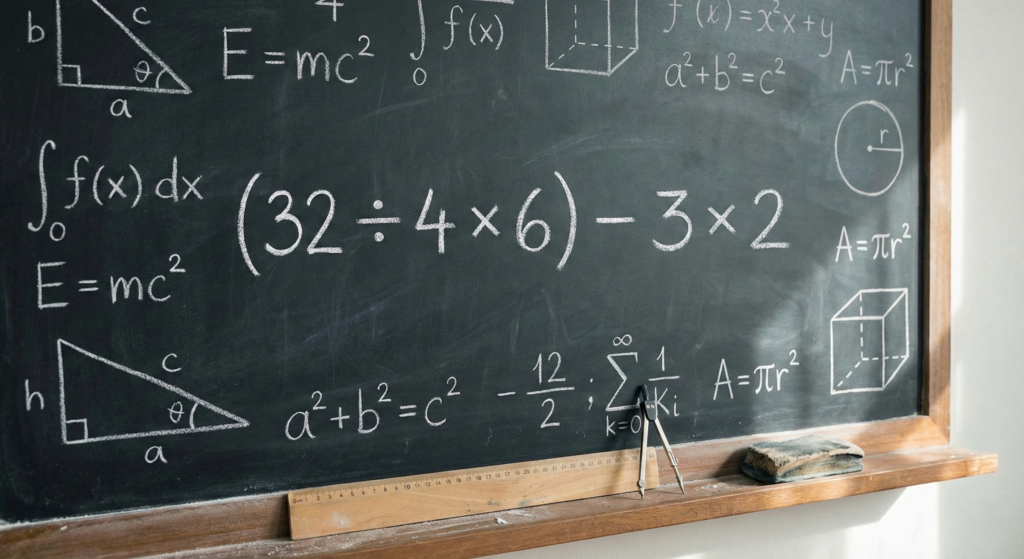 Consegue resolver (32 ÷ 4 × 6) – 3 × 2 sem errar em 28 segundos?