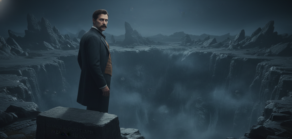 O assombro de Nietzsche: "Quando se olha muito tempo para um abismo, o abismo olha para você."