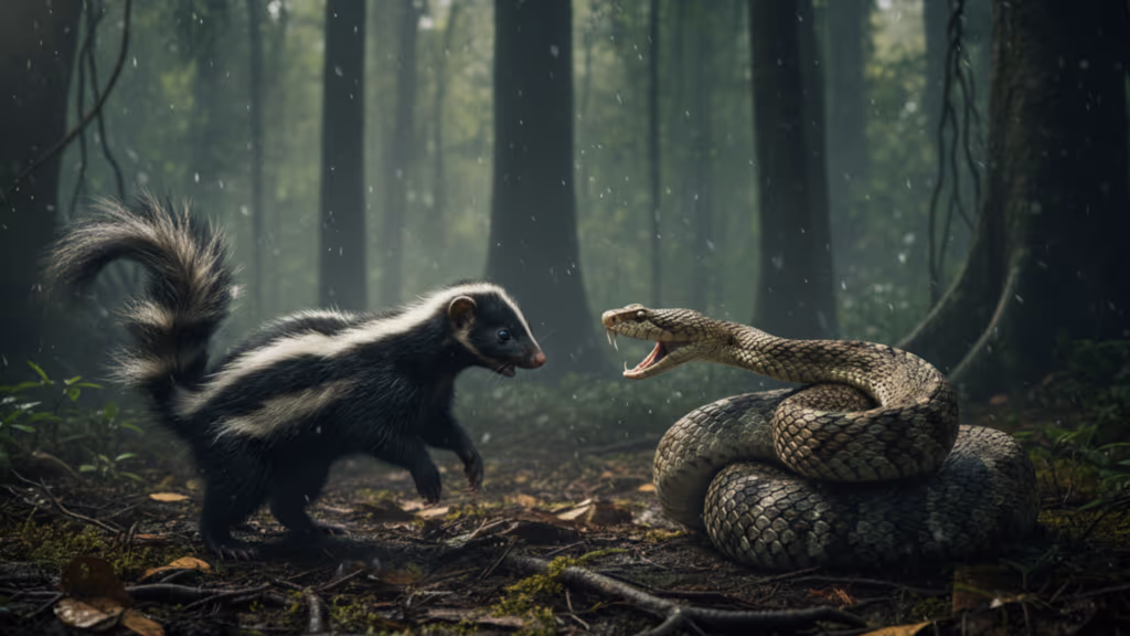 Gambá x Jararaca, o duelo que há milhões de anos cria imunidade natural