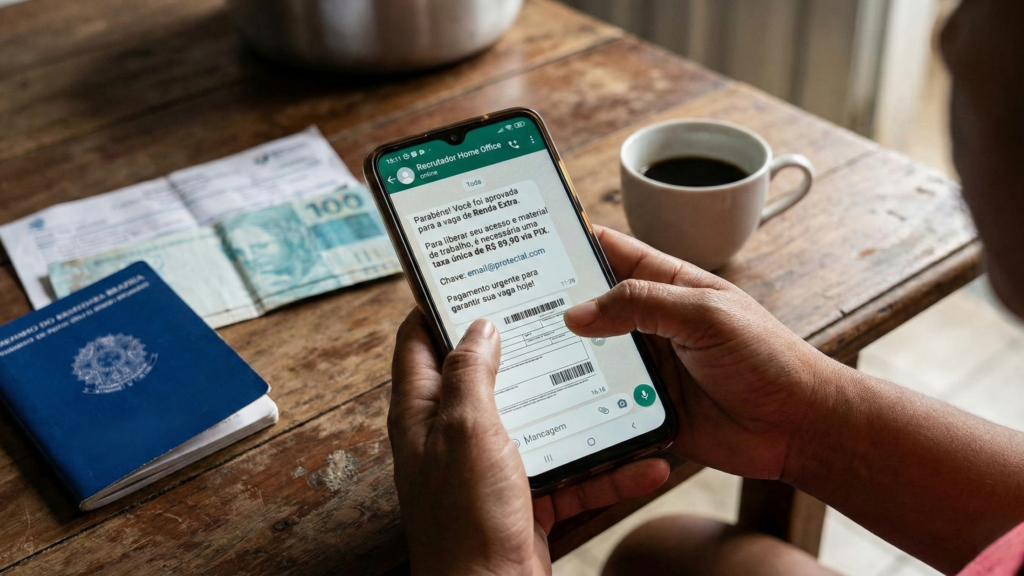 Até mesmo ofertas de trabalho são utilizadas nos golpes