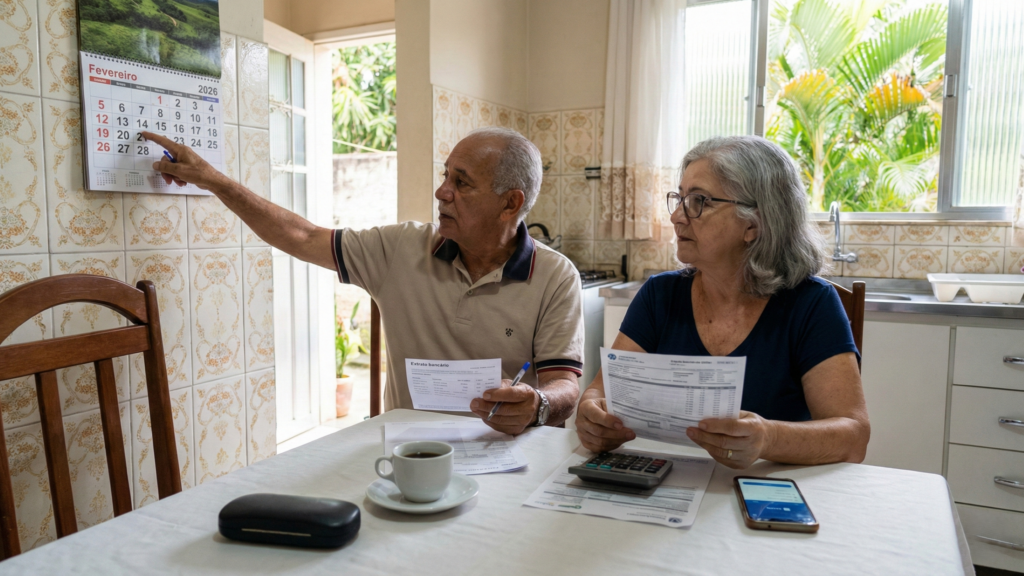 Calendário do INSS em fevereiro de 2026 já saiu e muita gente erra o final do benefício na hora de consultar