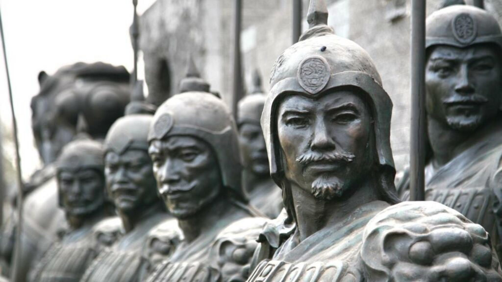 O exército de terracota no Mausoléu de Qin Shi Huang