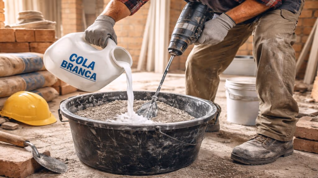 Misturar cola branca com argamassa pode comprometer a estrutura? O alerta do CREA em 2026