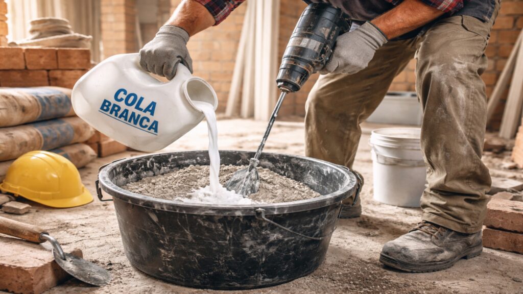 Misturar cola branca com argamassa pode comprometer a estrutura? O alerta do CREA em 2026