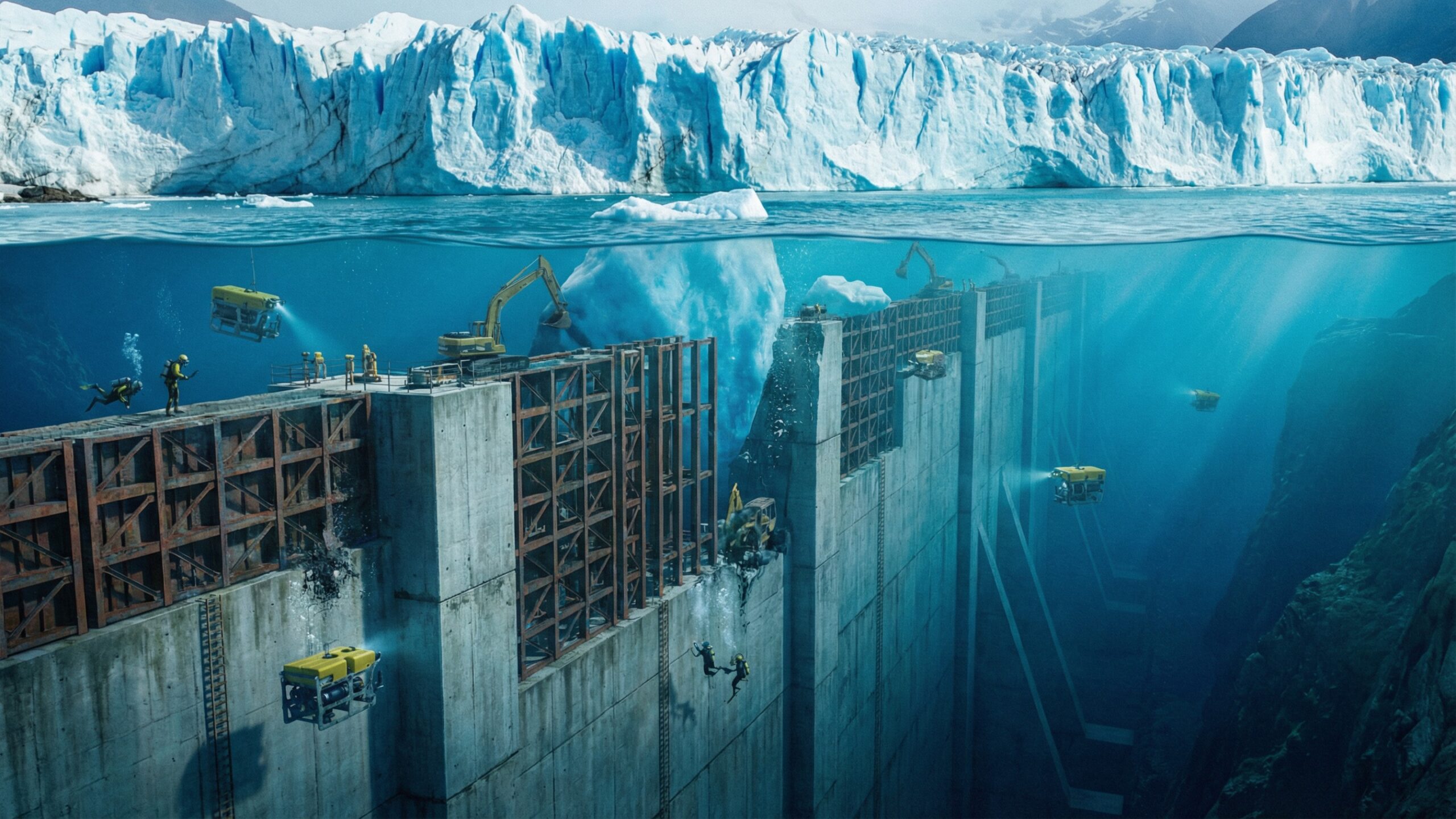 Parece ficção científica, mas é real e eles pretendem construir uma muralha de 80 km sob o mar por um nobre motivo