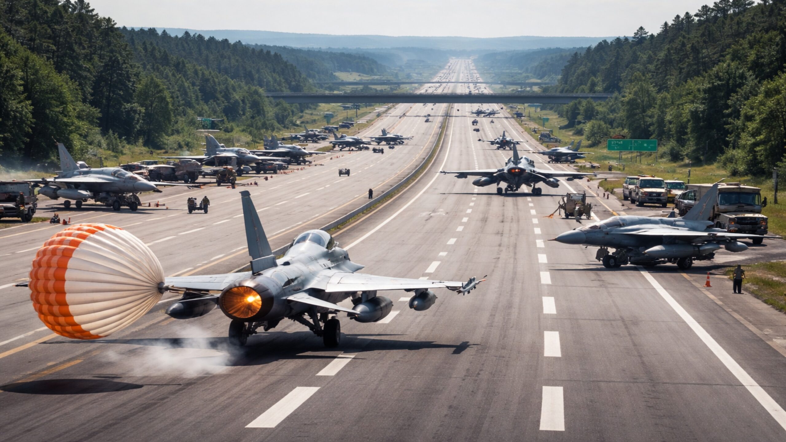 Nem a China nem a Índia: esse país projeta transformar rodovias com pedágio em pistas de pouso para aviões de combate